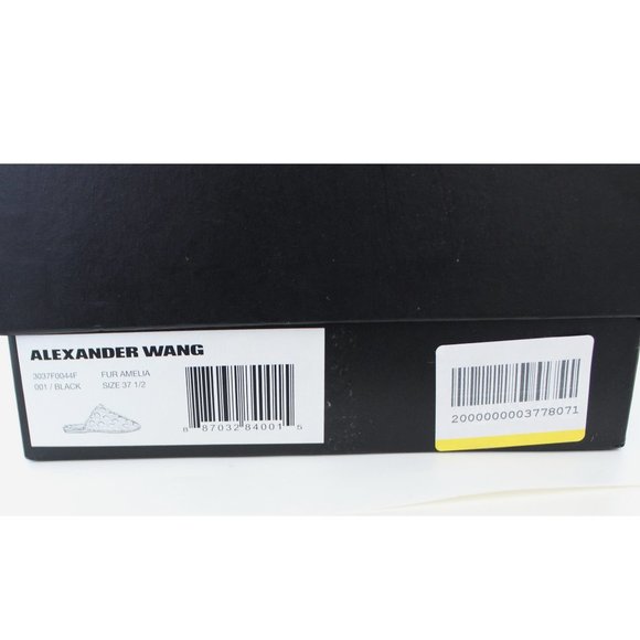 NEW Alexander Wang Amelia Stud Slipper | Fur Mules Worn by Gigi Hadid - Picture 12 of 13